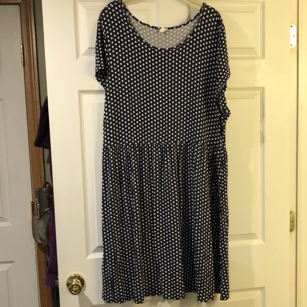 Old Navy Polka Dot Stretchy Dress Size XXL